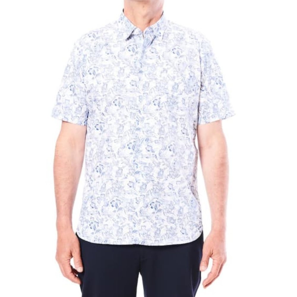 NWT Toscano Tropical Print Sports Shirt